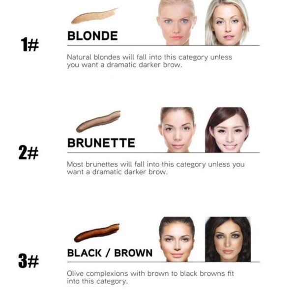 New Long Lasting Ultra-Fine Four-Comb Eyebrow Pencil - Image 5