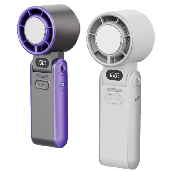 High-Speed Refrigeration Ice Compress Small Handheld Fan Outdoor Portable Foldable - Image 9