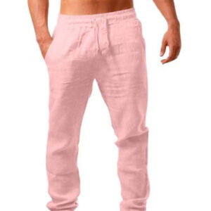 Breathable Cotton And Linen Loose Casual Sports Trousers